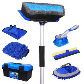 Nikcosmk 768561786602 62ftft Car Wash Brush With Long Handle Kit Tire Tower Wi