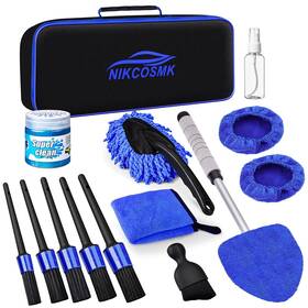 Cdk-14 Nikcosmk 15pcs Car Cleaning Kit - Interior Detailing Tools And Supplies For Cars
