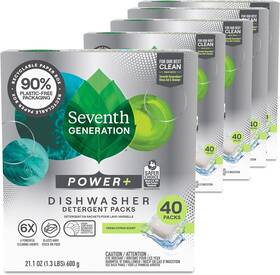 10732913451798 Nobrand Power Plus Dishwasher Detergent Packs Fresh Citrus 40 Count