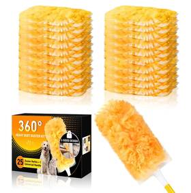Nonstop 747302683783 360 Duster Kit For Swiffer 25 Pack And 1 Handle Multisurface Refills