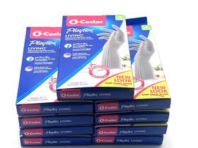 O-cedar 041785998861 Playtex Kitchen Cleaning Gloves-size Small- 9 Pairs With Drip-catch Cuff