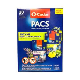 09555-34-337-550 O-cedar Pacs Hard Floor Cleaner 30 - 10 Lavender 20 Crisp Citrus Scent