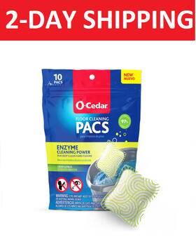 O-cedar 445029485415 Pacs Hard Floor Cleaner Crisp Citrus Scent 10-count