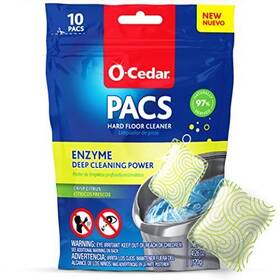 O-cedar 810020413182 Pacs Hard Floor Cleaner Crisp Citrus Scent 10 Count 1-pack Made With Nat