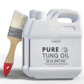 Oaiegsd 642380726745 Tung Oil For Wood Finishing With Brush 100% Natural Pure Wi
