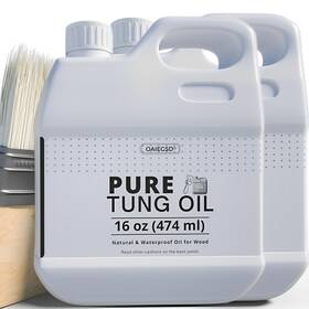 Oaiegsd 786618409045 2 Pack 16oz Pure Tung Oil 32oz Total Food Grade Wood Finish Sealer With Brush