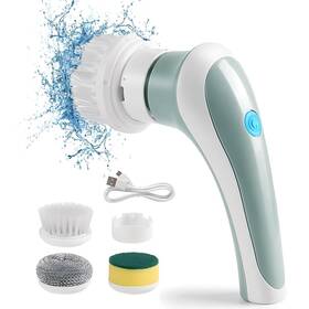 Obest 973839746446 Electric Spin Scrubber Cordless Cleaning Brush With 3 Replaceable Head
