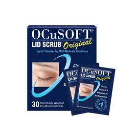 Ocusoft 157181033010 Lid Scrub Original Eyelid Cleanser 30 Count