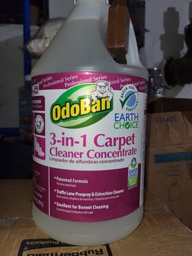 9602b62-g4 Odoban New Professional 3-in-1 Carpet Cleaner Concentrate 1 Gallon