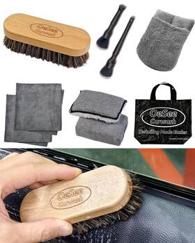Ick002 Oesee Pro Car Interior Cleaning Kit 9-piece - Deep Clean Tools For Leather Dashb