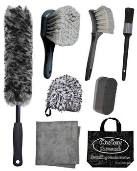 Wb008 Oesee 8pcs Pro Wheel Cleaning Kit - Woolies Brushes Detailing Brush Tire W