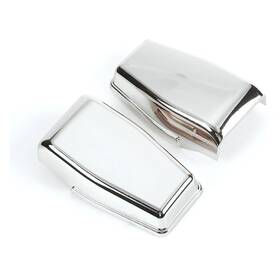 Lyya86337-2trwghckfjwj2 Ohggyqo 2 Chrome Tailgate Rear Window Glass Hinge Cover Kit For Jeep Wrangler 200