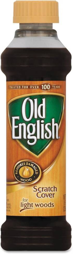 6233875462 Old English Furniture Scratch Cover For Light Wood 8 Oz Bottle