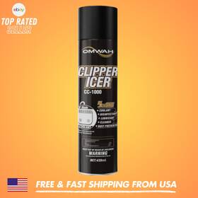 Omwah 686294491023 5 In 1 Clipper Icer Blade Cleaner And Lubricant Spray Pack 15 Oz