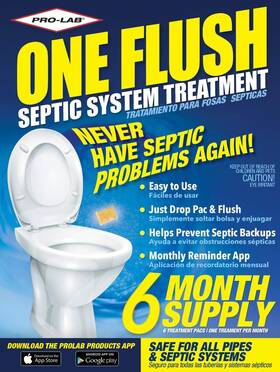 One Flush 683431202023 - Septic Tank Treatment Packets 6-month Supply Of Easy-flush Bacteria