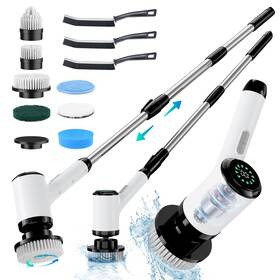 Onejoy 711264072219 Electric Spin Scrubber Crodless Power With Long Handle And Dual S