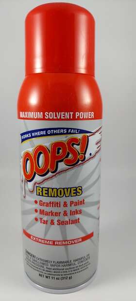 Oops 033873007500 Extreme Remover 11oz Spray Can Cleaner Solvent For Graffiti Paint More
