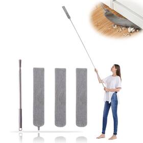 Md01-gap Oosofitt Retractable Gap Dust Cleaner With 3 Reusable Microfiber Dusting Cloths Under