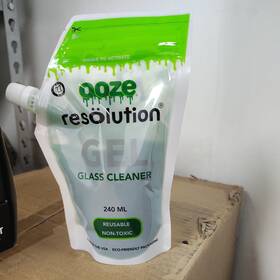 Ooz-980 Ooze Reslution Glass Cleaning Gel - 1 240ml Bag Liquid Metal Solution