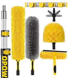 Opow 785382684757 20 Foot High Ceiling Duster Kits With 5-12ft Heavy Duty Extension Pole