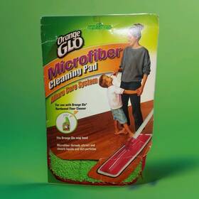 650607 Orange Glo Microfiber Mop Cleaning Pad Refill Allura Care System Hardwood