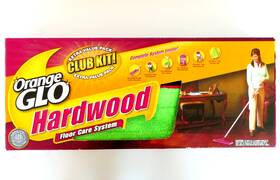 81348 Orange Glo Hardwood Floor Care System Complete Club Kit New Old Stock