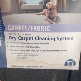 A12777 Oreck Dry Carpet Cleaning System Powder And Spray For Fabric Fresh Scent