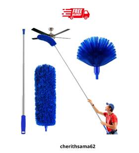 Oroyi 774113783555 Cobweb Duster With Extension Pole Brush And Ceiling Fan Kit For Cleaning