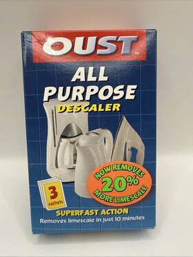 Oust 000325018990 All Purpose Descaler Kettle Iron Limescale Remover Cleaner De-scaler 3pk