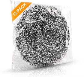Swb12 Ovwo 12pack Upgraded Steel Wool Scrubbers By - Premium Stainless Scrubber