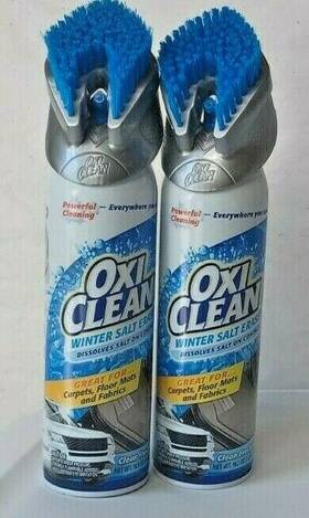 Oxi Clean 048374572105 2 Pack Winter Salt Eraser Truck Car Cleaner Spray Carpets Floor Mats
