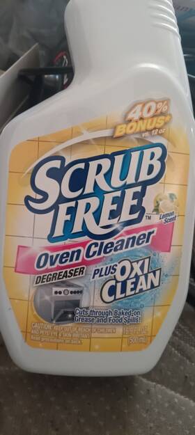 Sc667471 Oxiclean Scrub Free Oven Cleaner Lemon Spray 12oz Heavy Duty Degreaser