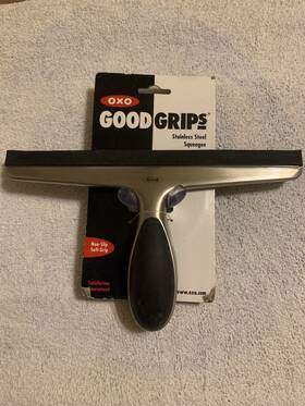 22226300 Oxo 840097744513 Good Grips 11 Inch Squeegee Stainless Steel With Suction Cup #22226300