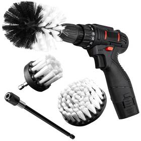 Oyglyg 789513867743 Drill Brush Attachment Kit 3piece Cleaning Set For Bathtubs Showers Tiles Carpet