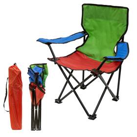 Pacific Play Tents 43165 Kids Folding Chair 100 Lbs. Weight Capacity Tricolor