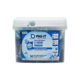 Pak-it 818642100213 X-treme Window Cleaner Packets Pleasant Scent Pack Of 50