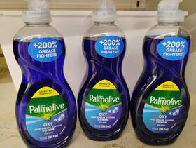 45041 Palmolive 3 Bottles Ultra 9.7 Oz Oxy Deep Grease Cutting Power Dish Liquid