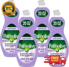 Us04231a Palmolive Ultra Soft Touch Dish Soap Almond Milk And Blueberry 20oz Pack Of 4