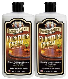 560672 Parker & Bailey Furniture Cream With Lemon Oil 16 Oz 2 Pack Set