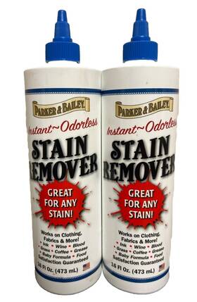 Parker & Bailey 721110714013 2 Pack Stain Remover Great For Any Works On Clothing Fabrics And More 16oz