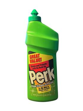 Perk 019200058247 Nos Vtg Floor Cleaner Polish 27 Oz. Bottle Prop Movie 80s 90s New