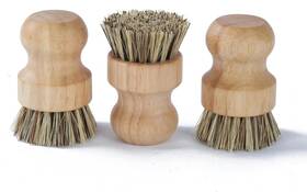 Brush-dyf001 Peywkanzt Dish Scrub Brush Palm Pot Brush. Set Of 3 Packs Kitchen Mini