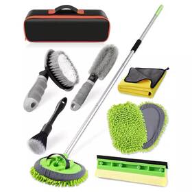 Phewnyzo 726084664401 62 Inch Extra Long Car Wash Brush Kit With Microfiber Mop 8-piece Cleaning Set F
