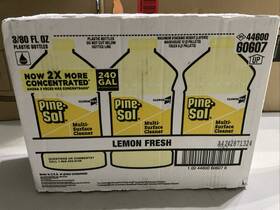 Pine-sol 044600606071 All Purpose Cleaner Lemon Fresh 80 Oz Bottle X3