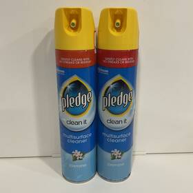 Pledge 000204689297 Lot Of 2 Cans Multi-surface Jasmine Scented Polish 8.45 Oz Each