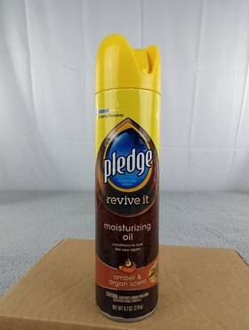 00037 Pledge 1 Revive It Furniture Moisturizing Oil Amber Argan Scent 9.7 Oz