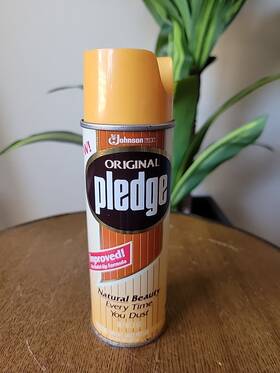 Pledge 046500003356 1989 Original Furniture Polish Spray 7 Oz Used Wood Sc Johnson