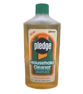 Pledge 046500004308 Household Wood Cleaner Vtg 90s New Deep Cleans Floors Cabinets 1991 Prop