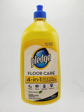 Pledge 046500813092 Floor Care Tile And Vinyl Cleaner 4-in-1 27 Fl Oz 80% Full
