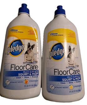 112831 Pledge Set Of 2 Clean It Multisurface Floor Cleaner New 27 Fl Oz Hard To Find